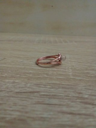 Anillo Oro Rosa Perla Ciarzo Ajustable