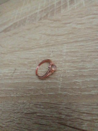 Anillo Oro Rosa Perla Ciarzo Ajustable