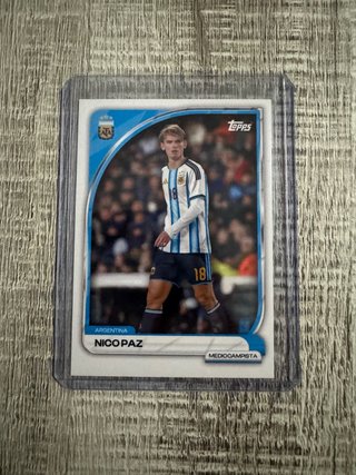 Tarjeta Nico Paz Argentina Topps