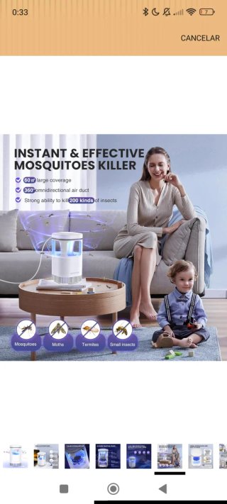 Lámpara Mosquito Inhalación Aparatoo