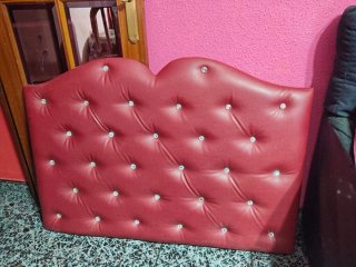 Cabecero Cama Individual Rojo