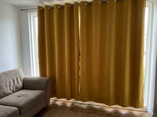 Tende opache giallo senape 140x260 RICCARDO
