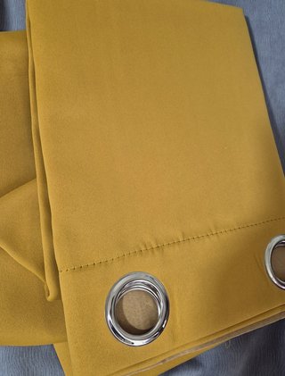 Tende opache giallo senape 140x260 RICCARDO