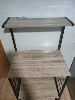 Estantería auxiliar madera y metal