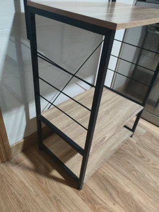 Estantería auxiliar madera y metal