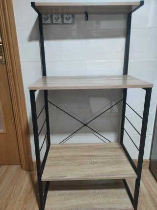 Estantería auxiliar madera y metal