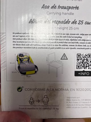 Trona portátil Asalvo bebé nueva verde