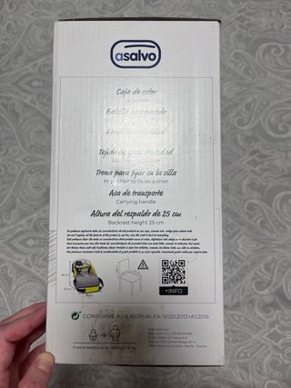 Trona portátil Asalvo bebé nueva verde