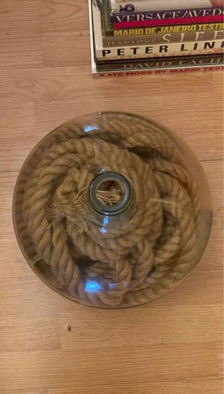Damajuana de vidrio con cuerda