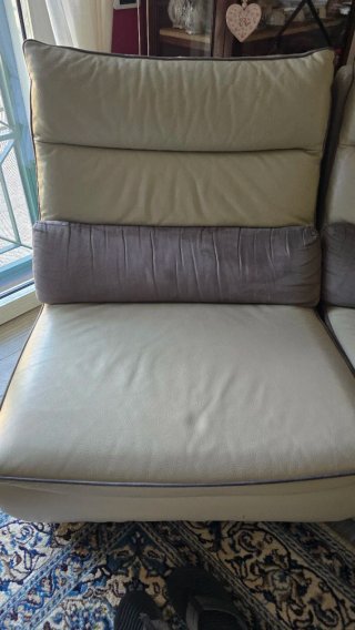 Divano componibile Chateau D'Ax pelle beige