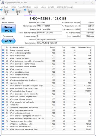 Disco SSD mSATA 128GB YUCUN