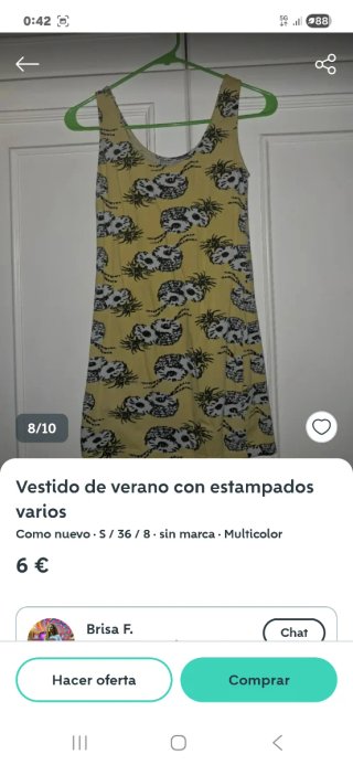 Vestido de verano estampado floral