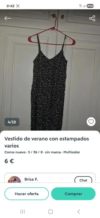 Vestido de verano estampado floral