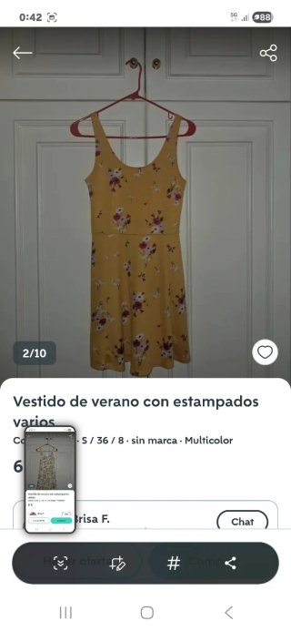 Vestido de verano estampado floral