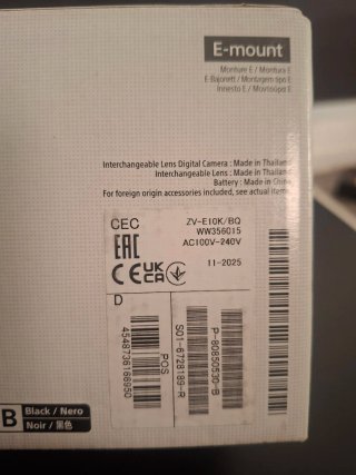 Cámara Sony ZV-E10 (negra)