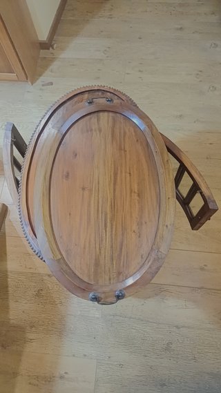 Mueble bar / Mesa camarera madera y cristal