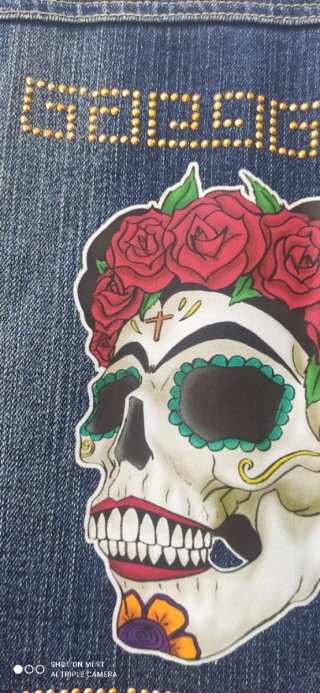 Chaqueta Vaquera Pre-Loved Diseño Catrina