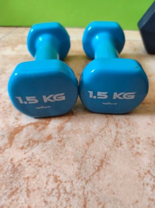 2 Mancuernas Domyos 1.5 kg Azules