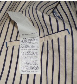 Americana Adolfo Dominguez Rayas Talla 50
