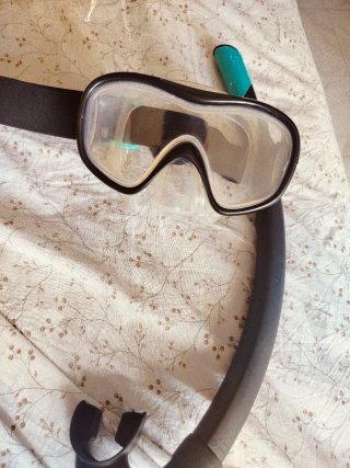 Gafas de buceo y tubo