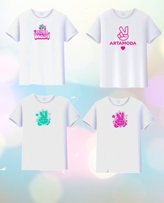 Camiseta Arta Moda Unicornio y paz