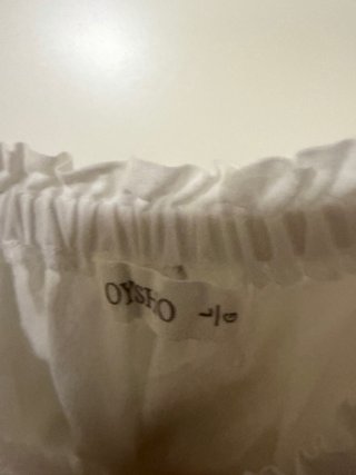 Blusa Oysho Blanca Talla L de algodón