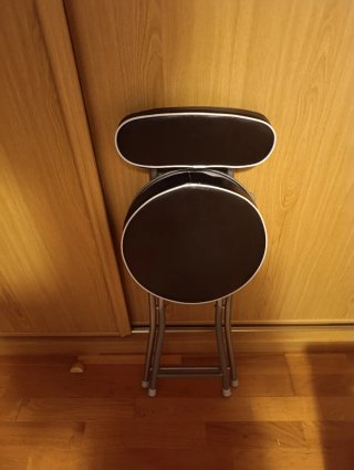 Silla plegable con respaldo