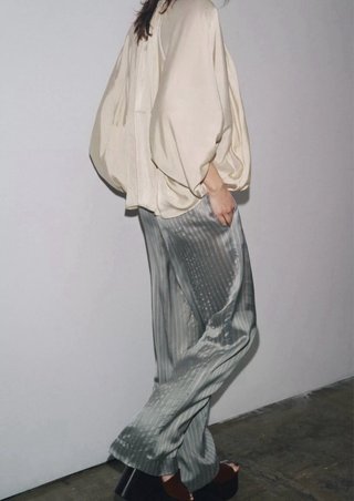 Pantalón pijamero rayas Zara