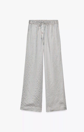Pantalón pijamero rayas Zara