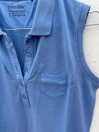 Vestido Polo Sin Mangas Mujer Talla M