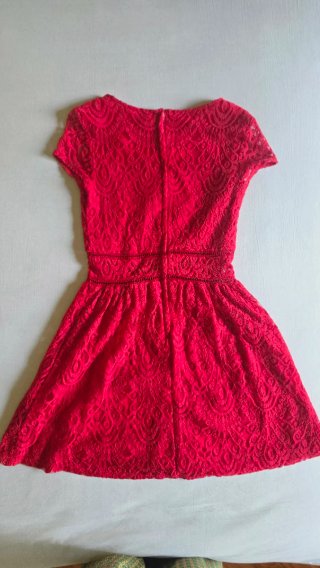 Abito in pizzo rosso H&M taglia M