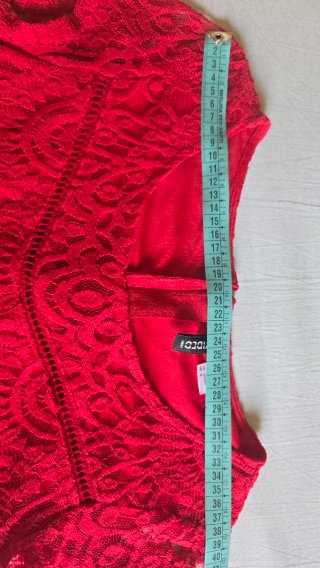 Abito in pizzo rosso H&M taglia M