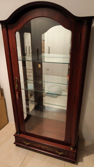 Vitrina Vintage Madera y Cristal