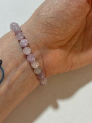 Pulsera de kunzita natural | Cuentas de 6 mm