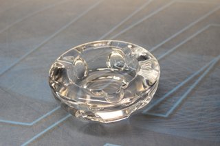 Cenicero de cristal años 60.