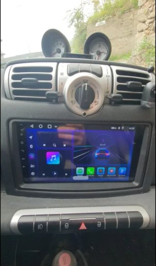 Rádio Smart Fortwo W451 Android 14 + GPS + Carplay