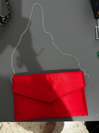 Bolso de mano rojo para mujer