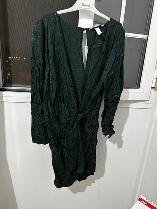 Vestido verde con estampado