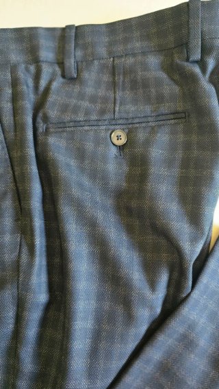 Pantaloni Zara Uomo Slim Fit Blu Tg.44/46