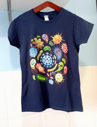 Camiseta M Virus Divertidos
