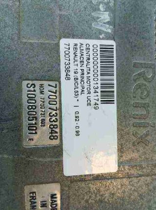 Centralita motor renault hom7700731803 19 1341749