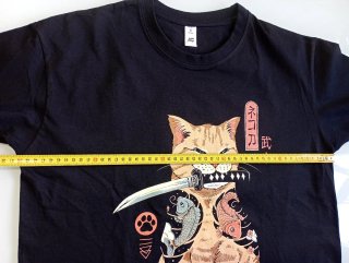 Camiseta Gato Ninja Talla S Unisex