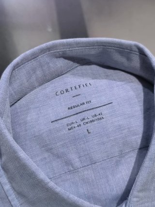 Camisa Cortefiel Talla L Azul Nueva con Etiqueta