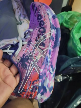 Zapatillas ASICS rosas y moradas