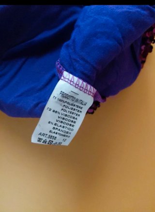 Top con paillettes viola paillettes