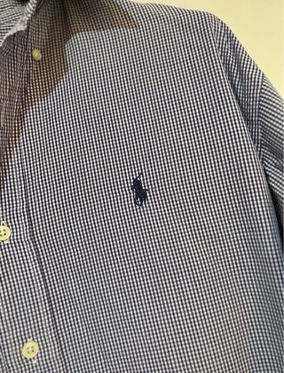 Camisa Ralph Lauren Yarmouth Vichy Azul Talla 36