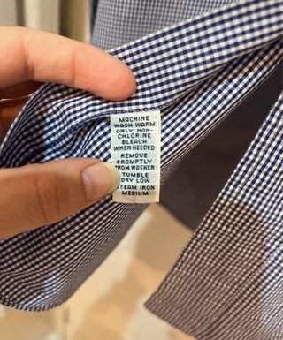 Camisa Ralph Lauren Yarmouth Vichy Azul Talla 36