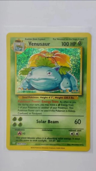 Carta Pokémon Venusaur holográfico
