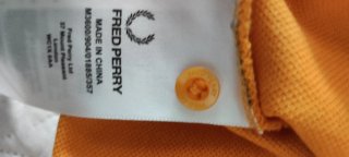 Polo Fred Perry Talla M Naranja
