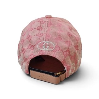 Cappellino da baseball Gucci GG Supreme Rosa